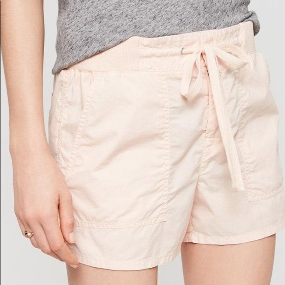 LOU & GREY | Poplin Blush Pink Drawstring Shorts - Picture 2 of 8